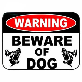13 см x 9,7 см ПРЕДУПРЕЖДЕНИЕ Пазете се от Кучето Знак на Сигурността Атака на Домашни Ограда на Двора на Стикер по Поръчка Автомобилни Стикери