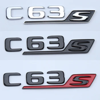 19-22 3d ABS Черни Хромирани Букви За Автомобили Mercedes C63S AMG W205 W204 Стикер С Логото на V8 Biturbo Емблемата на Иконата Аксесоари За Багажника