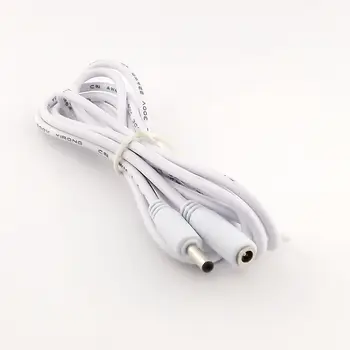 1x Мощност на постоянен ток 3.5 мм x 1,35 мм Plug от щепсела до штекеру удължителен кабел адаптер за Камера кабел 1.5 m/3 M/5 M Бял