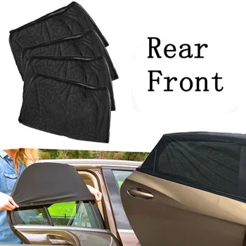 2 елемента Авто Козирка Странично Прозорец на сенника Покриване на Предната и Задната UV Защита обещаваща окото Универсални аксесоари за автомобили