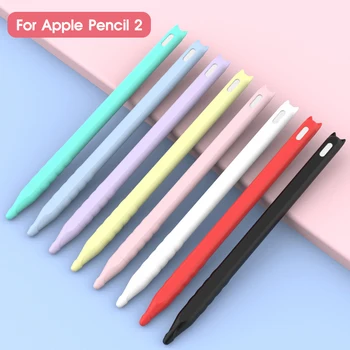 2022 Нов Мек Силиконов Калъф За Apple Pencil 2, джоб за Химикалки, Стилус за iPad, Защита от падане и подхлъзване, Защитен Калъф, Аксесоари