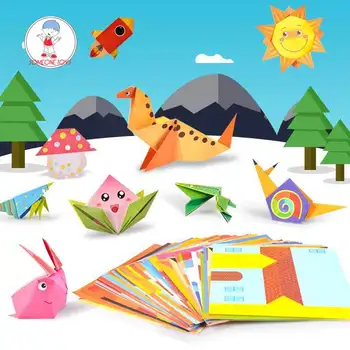 54 Страници в Изкуството на Обучение Забавни Играчки САМ Децата Занаят Играчка 3D Карикатура на Животните Оригами Ръчна изработка на Хартия за Децата Подарък
