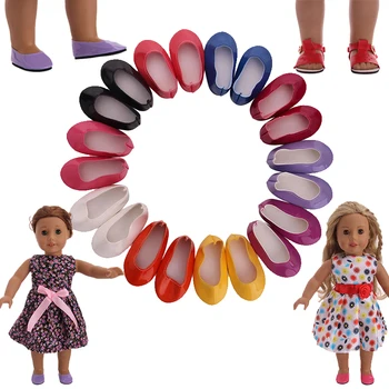 7 см стоп-моушън Обувки са Подходящи За 18-Инчовата Американската Кукла 40-43 см, Дрехи За Новородени, Кукли, Аксесоари За Детски Подарък За Рожден Ден