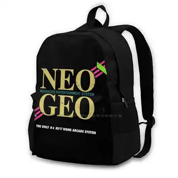 Aes Тийнейджър Студент Раница за Лаптоп Пътни Чанти видео игри Игра Игри Neogeo Neo Geo Aes Mvs 24 bit 24 Бита Аркадни на 1990-те Години