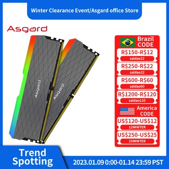 Asgard W2 серия RGB оперативна памет ddr4 8GBx2 16GBx2 3200 Mhz PC4-25600 1,35 В двоен страхотен тенис оперативна памет