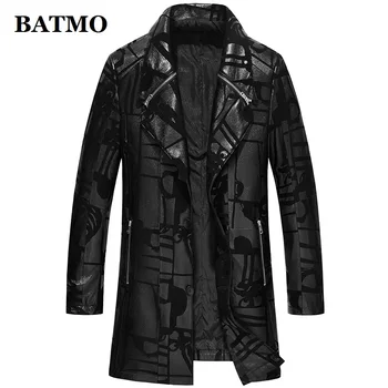 BATMO 2022 ново записване, висококачествени мъжки тренч от естествена овча кожа, якета от естествена кожа, AL40