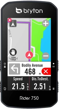 BRYTON RIDER 750E GPS ВЕЛОКОМПЬЮТЕР Поддръжка на Безжичен GPS ГНСС/ANT + Bluetooth Глобална Скорост на сърдечната Честота Portuguese/BG/ES