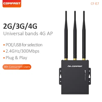 Comfast Външна Високоскоростна точка за достъп 2,4 G 4G LTE Безжична точка за достъп за Wifi Рутер на Щепсела и да играе Безжичен Рутер, Точка за достъп CF-E7