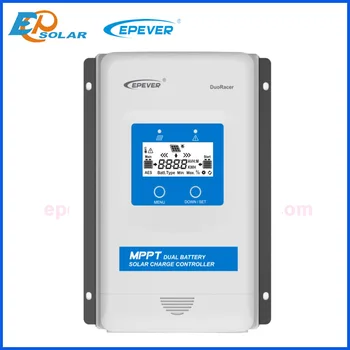 Epever Нов 30A 20A 10A Двойна Батерия MPPT Слънчев Контролер DuoRacer Регулатор Батерия 12 v/24 В с RS485 DR3210N DR2210N DR1206N
