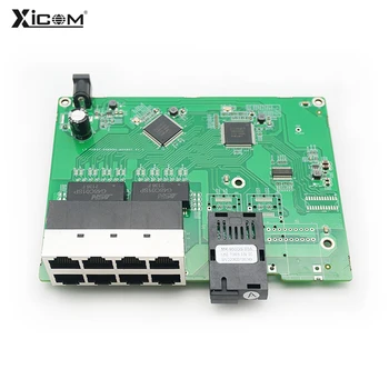 Gigabit Оптичен Медиаконвертер PCBA Такса 10/100/1000 м Ethernet Оптичен Комутатор SC Однорежимный 20 КМ на placa метро преминете fibra