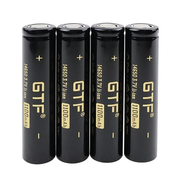 GTF 3,7 В 14650 батерия 1100 mah 3,7 В Литиево-йонна акумулаторна батерия акумулаторна батерия с плосък покрив