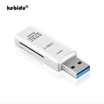 kebidu 2 в 1 USB 3.0 SDHC SDXC Micro SD Четец на карти за SD/microSD/TF Транс флаш карта USB3.0 Адаптер Конвертор Инструмент