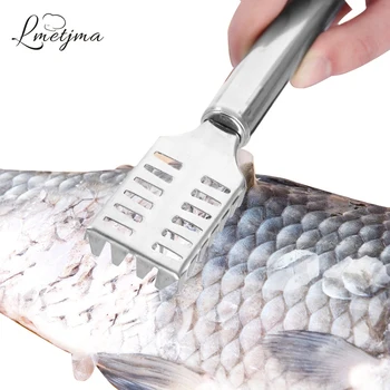 LMETJMA Стъргало за Рибни Люспи От неръждаема стомана, Кухненски Инструменти, За да Премахнете Рибни Люспи, Мини Инструменти за почистване на риба PYKC0801-1