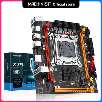Machinist X79 V2.73 X79 LGA 2011 дънна Платка с поддръжка на Intel xeon E5 V1 V2 Процесор DDR3 ECC REG non-ecc Оперативна памет MINI-ITX