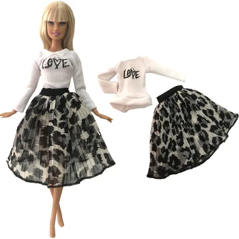 NK Най-новото 1/6 Куклено Балетное Рокля Мода Бяла Дълга Риза + Панталон Модерно Облекло За Кукли Барби AccessoriesToys