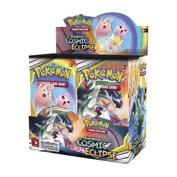 Pokémon TCG: Sun & Moon—Кутия с дисплей Cosmic Eclipse Booster (36 пакети) Пикачу Карти Pokemon Игра, Детски Играчки, Карти, Директен Доставка
