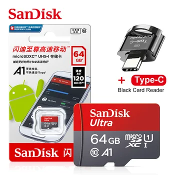Sandisk Ultra Micro sd 64 GB 128 GB 32 GB 256 GB 16 Г 400 GB Micro SD Карта SD/TF Flash-карта карта с Памет 32 64 128 GB Карта