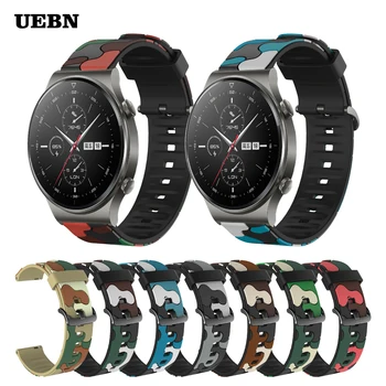 UEBN Спортен Камуфляжный Силиконов ремък за Huawei Watch GT 2 Pro Гривна за Часа GT 2 42 мм и 46 мм, 2д Honor GS Pro Каишки за часовници