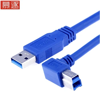 USB 3.0 A Включете щепсела в левия ъгъл 90 градуса B Включете AM / BM Високоскоростен Кабел за принтер 0,6 m на 1 m на 1,8 m 3 m