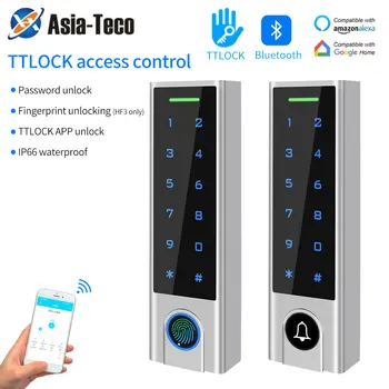 Zine-Рафтинг Водоустойчив IP66 Smart TTlock Bluetooth Приложение на Пръстови отпечатъци или Обаждане Контрол на Достъпа Клавиатура Отварачка Четец на Система за Заключване на Врати