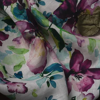 Висококачествено бельо лоскутная плат с розов принтом tissus За висококачествени рокли, рокли, панталони, ризи и саката