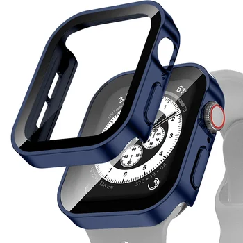 Водоустойчив Калъф за Apple Watch серия 7 8 45 мм 41 мм Аксесоари с Директен Ръба на Защитно покритие на Екрана iWatch 4 5 6 SE 44 мм 40 мм