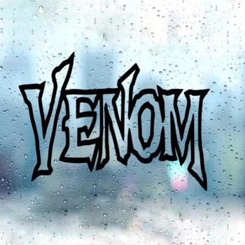 Етикети Външни Аксесоари Venom Текстова Стикер На Колата Креативен Дизайн на Стикер Водоустойчив Стикер На Предното и Задното Стъкло Декор 15*7 CM