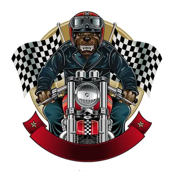 Железни ивици на мотоциклет с череп на дрехи в стил пънк, мъжка тениска с надпис 