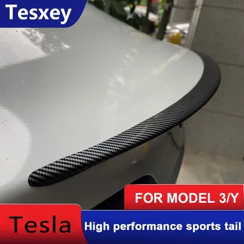 За Tesla, Модел 3 Спойлер 2017-2022 За модели на Y Спойлер 2020 2021 2022 Опашката Ремонт За Tesla Въглеродни Влакна Модел Черни Спойлери