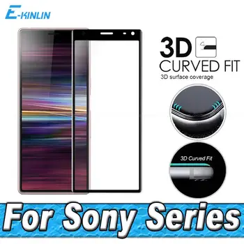 Защитно Фолио За дисплея Защитно Фолио За Sony Xperia 10 8 5 1 IV II III Lite Plus 3D Пълно Покритие Извит Край Закалено Стъкло Филм