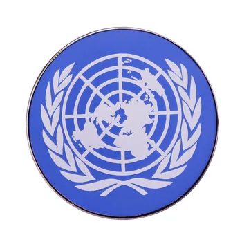 Знаме На Организацията На Обединените Нации Бижута Подарък Жени Амбалажна Хартия Облекло Модерен Креативна Мультяшная Брошка Прекрасен Емайла Икона Аксесоари За Дрехи