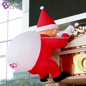 Изискан надуваем Дядо Коледа, за Коледните декорации / Окачен Надуваем Дядо Коледа, Взбирающийся на стената За продажба - Toys
