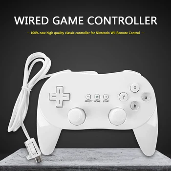 Кабелен Геймпад Контролер Набор от Класически Игри от Забавни Аксесоари за Nintend Wii Joypad Дистанционно Управление с Джойстик