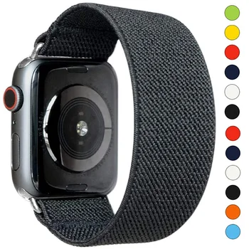 Каишка-гумена лента за Apple watch 7 band 45 мм 41 мм 44 мм 40 мм 38 мм 42 мм женски каишка за часовник гривна correa iwatch series SE 6 5 4 3