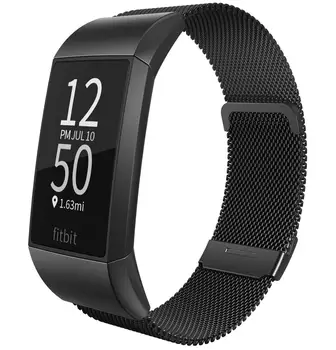 Каишка за Fitbit Charge 4-лентов Взаимозаменяеми Гривна часовник smartwatch Гривна от Неръждаема Стомана correa за Fitbit Charge 3 каишка