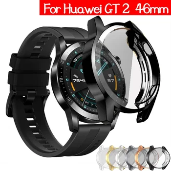Калъф от TPU за Huawei watch GT 2 46 мм каишка за Часовник GT /GT2 46 мм с меко Покритие, Гъвкав Защитно покритие за екрана, калъф-броня
