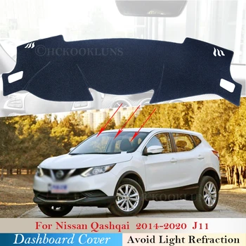Капак табло Защитна Подплата за Nissan Qashqai J11 2014 ~ 2020 автоаксесоари Таблото Козирка Анти-UV Килим 16 2017 2018