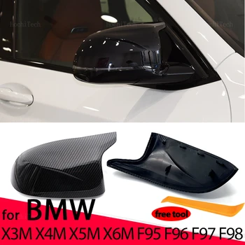 Капакът на огледалото за обратно виждане, изработени от въглеродни влакна, Капак, Страничните Огледала, Подходящи За BMW X3M F97 X4M F98 2019-2023 X5M F95 X6M F96 2020-2023