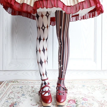 Клоун Хелоуин, оригинални чорапогащник с принтом лолита