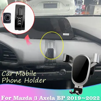 Кола за Мобилен Телефон за Mazda 3 Axela BP 2019 ~ 2022 2020 2021 Авто GPS отдушник Клип Тава Поставка Поддръжка на iPhone Аксесоари