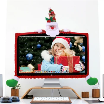 Коледен преносим компютър с LCD екран, украси корицата костюм декор