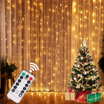 Коледни Светлини Завеса Венец Забавни Коледни Декорации за Дома, Коледна Украса, Коледни Подаръци Навидад 2021 Новогодишния Интериор