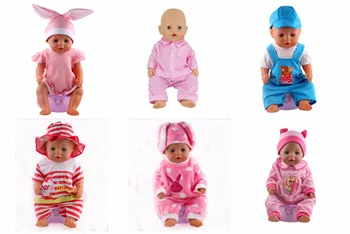 Кукла Пижами Еднорози Сладък Заек Панда нощници, Подходящи 18 Инча Американски и 43 См Детето е Новородено Кукла Поколение Коледна Играчка За Момичета