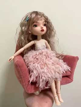 Куклено рокля Blythes подходящ за размера на 1/6 9-10 инча, модерно ново сладка принцеса рокля, вечерна рокля, розова бяла рокля, жена
