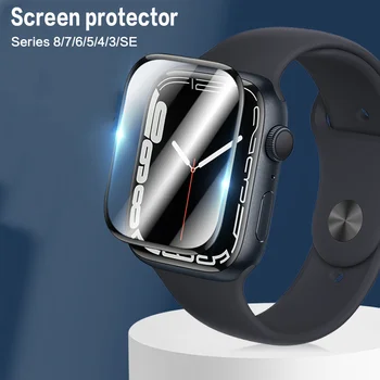 Мека филм за Apple Watch 45 мм 41 мм 44 мм 40 мм 42 мм 38 мм 9D HD Защита на екрана (не закалено стъкло) iwatch series 8 7 6 5 4 3 se