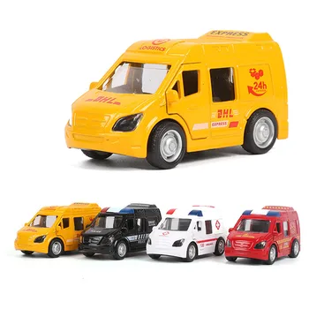 Модел Спасителна Линейка от сплав 1:64, Играчки за Пожарна Машина, Колекционерски Подарък Бижута, Безплатна доставка