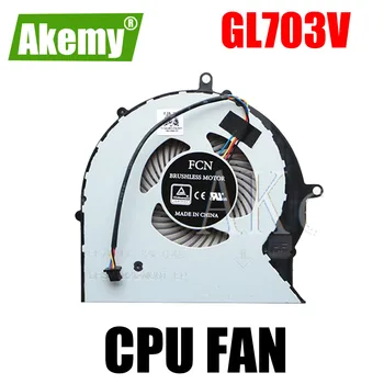 Нов Asus GL703 ROG STRIX GL703V GL703VD GL703VM процесор вентилатор за охлаждане DC 4PIN 12 v 0.4 A процесор