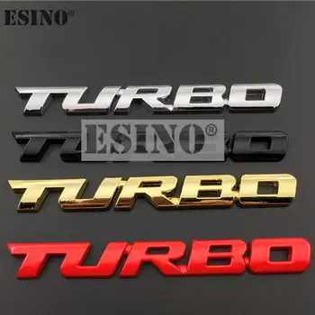 Нов Автомобил За Полагане на Автомобила Turbo Boost Зареждане Подобряване на 3D Метал Хром Цинк Сплав 3D Емблема на Иконата Стикер Стикер Авто аксесоари