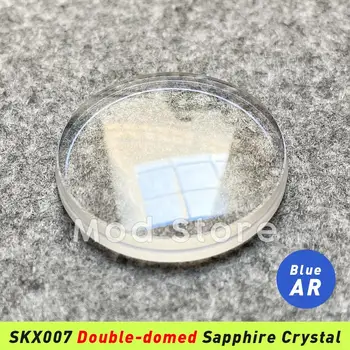 НОВО висококачествено Сапфирен кристал с двоен купол и модерен Прозрачен AR е подходящ За Наклонени поставяне SKX007/SKX171 /SRPD