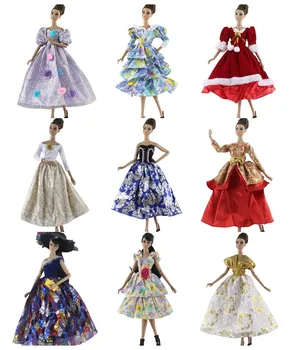 Облекло за кукли БАБИ ръчно изработени, Рокля, Рокля за Кукла 11,5 см на 30 см, Дрехи за кукли, Много Стилни подаръци за кукли БАБИ, аксесоари #01
